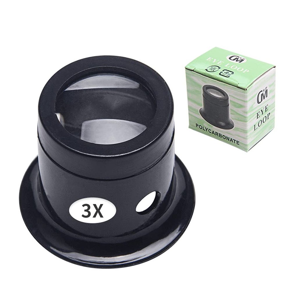 Ankexin Jeweler Watch Magnifier Tool 3X 5X 10X 15X 20X Portable Monocular Magnifying Glass Loupe Lens for Eye Magnifier Len