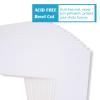 Egofine 11x14 White Picture Mats Pack of 25, Frame Mattes for 8x10 Pictures, Acid Free, 1.2mm Thickness, with Core Bevel Cut view 2