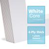 Egofine 11x14 White Picture Mats Pack of 25, Frame Mattes for 8x10 Pictures, Acid Free, 1.2mm Thickness, with Core Bevel Cut view 3