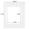 Egofine 11x14 White Picture Mats Pack of 25, Frame Mattes for 8x10 Pictures, Acid Free, 1.2mm Thickness, with Core Bevel Cut view 4