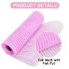 TONIFUL 2 Rolls 10 Inch Pink Decorative Mesh Ribbbon Rolls, Fabric Mesh with Foil for Wreath Supplies, Front Door Wreath Crafts Tree Decor Christmas NewYears Halloween Decoration (10 yds/roll) view 3