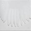 100 pcs Leaf Pressed Glass Beads, White (2010), Glass, Czech Republic, Size 18 x 13 mm (0.71 x 0.51 in) view 1