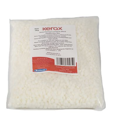Mouldmaster Kerax Premium Container Blend Paraffin/Soy Wax, 1kg, Off White