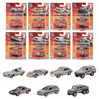Collectors Superfast 2023 S 70 Years Special Edition Set of 8 Pieces Diecast Model Cars by Matchbox GBJ48-965S