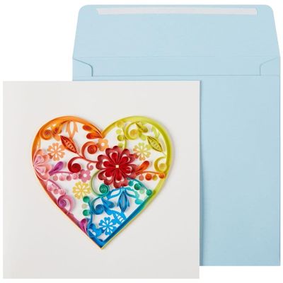 Heart Quilling Blank Card