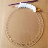 ShanLily Transparent Acrylic Sheet Jersey Knit Sheets Woven Baskets Knitting Tools Plastic Needlepoint Sheets Wooden Basket Bottoms for Crochet Acrylic Bag Weaving Board Braided Bag, 10CM view 4
