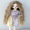 1/6 YOSD Doll Wigs JD706 6-7inch 16-18cm Mid Parting Long Girlish Sauvage Synthetic Mohair BJD Wigs (L.t Brown) view 1
