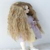 1/6 YOSD Doll Wigs JD706 6-7inch 16-18cm Mid Parting Long Girlish Sauvage Synthetic Mohair BJD Wigs (L.t Brown) view 2