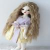 1/6 YOSD Doll Wigs JD706 6-7inch 16-18cm Mid Parting Long Girlish Sauvage Synthetic Mohair BJD Wigs (L.t Brown) view 4
