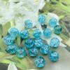 100pcs Crackle Glass Beads 10mm Round Crystal Glass Spacer Crafts Beads for Jewelry Making Necklace Bracelet Earrings DIY Crafts(Sky Blue) view 4