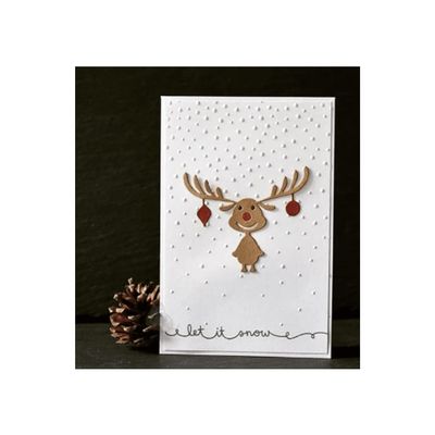 Christmas Deer Metal Cutting Dies Scrapbooking Die Cuts Card Making DIY Craft