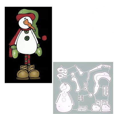 Christmas Hat Snowman Winter Metal Cutting Dies DIY Scrapbooking Card Craft