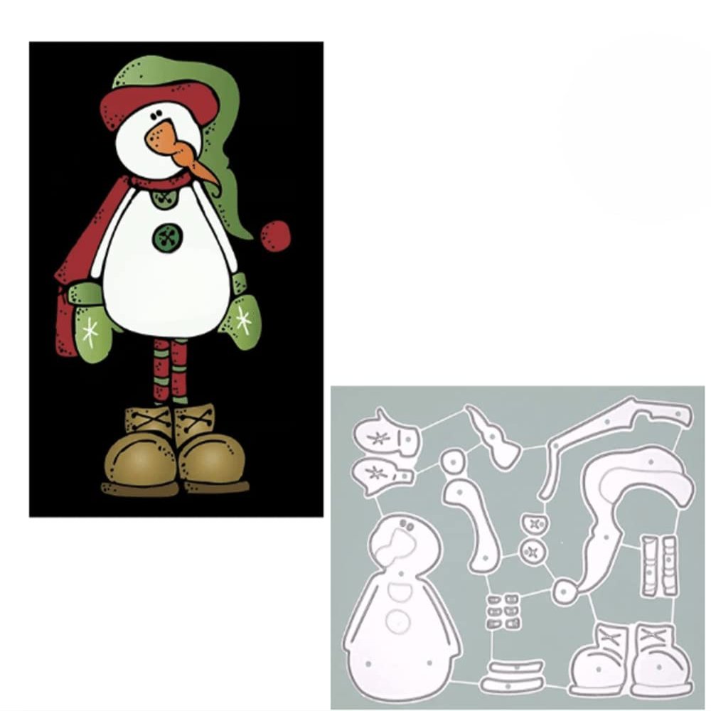 Christmas Hat Snowman Winter Metal Cutting Dies DIY Scrapbooking Card Craft