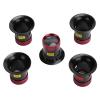 KIMISS 5 Pcs Jewelers Loupe, 10x Portable Monocular Magnifier with Aluminum Alloy Eye Loops view 1