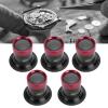 KIMISS 5 Pcs Jewelers Loupe, 10x Portable Monocular Magnifier with Aluminum Alloy Eye Loops view 2