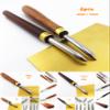 SHANHAITONGWAN 2pcs Printmaking Print Mezzotint Copperplate Woodcut Resin Board Intaglio Point Engrave Etching Leathercraft Presser Burnisher Tracing Flying Dust Carving Tool Set view 2