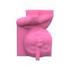 IOOOFU Geometric 3D Love Girl Gypsum Silicone Molds Storage Box Mold for Making Succulent Plants Flower Pot Holder Resin Mold view 4