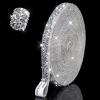 6 Yards Bling Rhinestone Stickers Rhinestones for Crafts self Adhesive Crystal Rhinestones car Stickers for DIY Phone Car Home Decor (Silver, 0.51 Inch) view 1