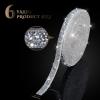 6 Yards Bling Rhinestone Stickers Rhinestones for Crafts self Adhesive Crystal Rhinestones car Stickers for DIY Phone Car Home Decor (Silver, 0.51 Inch) view 2