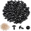 Vanblue 260pcs 20mm Safety Eyes for Amigurumi with Washers Black Safety Eyes for Crocheting Plastic Crochet Eyes for Stuffed Animals Doll Animals for Teddy Bear Crafts Making Halloween Decorations view 1