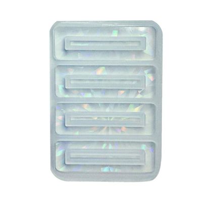 Barrette Resin Molds DIY Hair Pin Casting Mold Holographic-Hair Clip Mold Long Strip Shape Silicone Molds for-Bookmark Holographic-molds for Resin Silicone