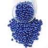 YouLuo 200Pcs Glass Pearl Beads Round Pearl Beads Czech Tiny Satin Luster Filler Spacer Bead Loose Beading for Jewelry Making Crafts Bracelet Necklaces Earrings (Dark Blue, 4mm) view 1