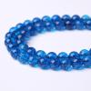 90pcs 4mm Natural Blue Crystal Crackle Quartz Stone Round Loose Beads for Jewelry Making DIY Bracelets Necklaces Energy Healing Stone Beads 15" (4mm, Blue Crackle Quartz) view 4