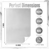 Metallic Silver Cardstock Paper, 60pcs of 8.5x11 (250 GSM) - Silver Paper Foil Board, Mirror Finish Surface Die Cut and Plotter Compatible - Perfect for Crafting, Invitations & Decorations view 3