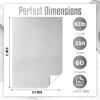 Metallic Silver Cardstock Paper, 60pcs of 8.5x11 (250 GSM) - Silver Paper Foil Board, Mirror Finish Surface Die Cut and Plotter Compatible - Perfect for Crafting, Invitations & Decorations view 4