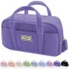 Sooez Large Pencil Case Pouch, Extra Big Pencil Bag with 5 Compartments, Pen Bag Wide Opening, Soft Corduroy Pencil Pouch Organizer with Zipper, Cute Aesthetic School Supplies for Teen Girls-Purple view 1