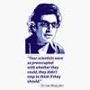 Dr. Ian Malcolm Quote - Veritcal Graphic Sticker Decal Size 5" view 1