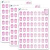 Trash Planner Sticker / 54 Gold Metallic Foil Transparent Vinyl (1/2) / House Chores Reminder/Essential Productivity Life Planner/Bujo Bulleted Journal (3 Sheets, Rose Gold Foil) view 1