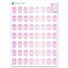 Trash Planner Sticker / 54 Gold Metallic Foil Transparent Vinyl (1/2) / House Chores Reminder/Essential Productivity Life Planner/Bujo Bulleted Journal (3 Sheets, Rose Gold Foil) view 4