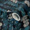 Peel & Stick Wallpaper 3ft x 2ft - Yarn Crafts Knitting Crochet Embroidery Skeins Shades of Blue Custom Removable Wallpaper by Spoonflower view 2