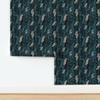 Peel & Stick Wallpaper 3ft x 2ft - Yarn Crafts Knitting Crochet Embroidery Skeins Shades of Blue Custom Removable Wallpaper by Spoonflower view 4