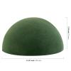 HAKZEON 8 PCS Floral Dry Foam Half Ball, Green Foam Half Ball, Round Foam Block Green Floral Foam Round Ball for Artificial Plant Arrangement, 5.5 x 2.75 Inch view 2