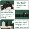 BENECREAT 56Pcs Black Plastic Screw Caps with Foam Liner, 4 Style 18mm/24mm/28mm Flat Round Bottle Jug Storage Cap Lids for Jars and Bottles with Threads view 4