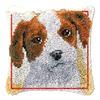 clubevy Latch Hook Kit,Dog Pattern Latch Hook Pillow Cover Sofa Cushion Kits for Adults Kids, Home Embroidery Kit, DIY Crochet Yarn Floor Cushion Crochet Hook for Home Decoration view 1