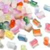 LiQunSweet 100 Pcs Handmade Lampwork Glass Crystal Beads Bamboo Stick Tube Beads Spacer for Jewelry Making Bracelet DIY Keychain view 1