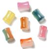 LiQunSweet 100 Pcs Handmade Lampwork Glass Crystal Beads Bamboo Stick Tube Beads Spacer for Jewelry Making Bracelet DIY Keychain view 3