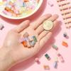 LiQunSweet 100 Pcs Handmade Lampwork Glass Crystal Beads Bamboo Stick Tube Beads Spacer for Jewelry Making Bracelet DIY Keychain view 4
