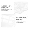 VILLCASE Bridal Bouquet Holder with Foam Half Ball Lace Collar Wedding DIY Floral Arrangement Stand for Handmade Fake Flower Decorations view 3