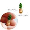 Yukfhgt Summer Theme Fruit Pendant 20 Pcs Fruit Alloy Charms Bracelet DIY Making Accessories for Necklace Jewelry Hawaii Luau Party Decor Summer Party Supplies (Pineapple) view 2