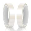 HTVRONT Heat Resistant Tape - Sublimation Tape 2 Rolls 20mm x 33m Heat Transfer Tape, No Residue Heat Tape for Sublimation Blanks Tumblers Mugs Fabrics, Adhesive Heat Transfer Heat Press Tape (Clear) view 1
