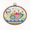 Easter Bird CS1565-1 - Counted Cross Stitch KIT#2. Set of Threads, Needles, AIDA Fabric, Needle Threader, Embroidery Clippers and Printed Color Pattern Inside. view 1