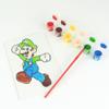 Super Mario Canvas Painting Kit for Kids, 3 Preprinted Mini Canvases for Painting, Easel, 6 Paint Pots and Brush, Acrylic Paint Set for Children view 4