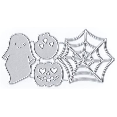 DzIxY Halloween Pumpkins Ghost Metal Cutting Dies for Card Making Kit Embossing Paper Die Cuts Sets Scrapbooking Machine Stencils Storage Pockets Supplies
