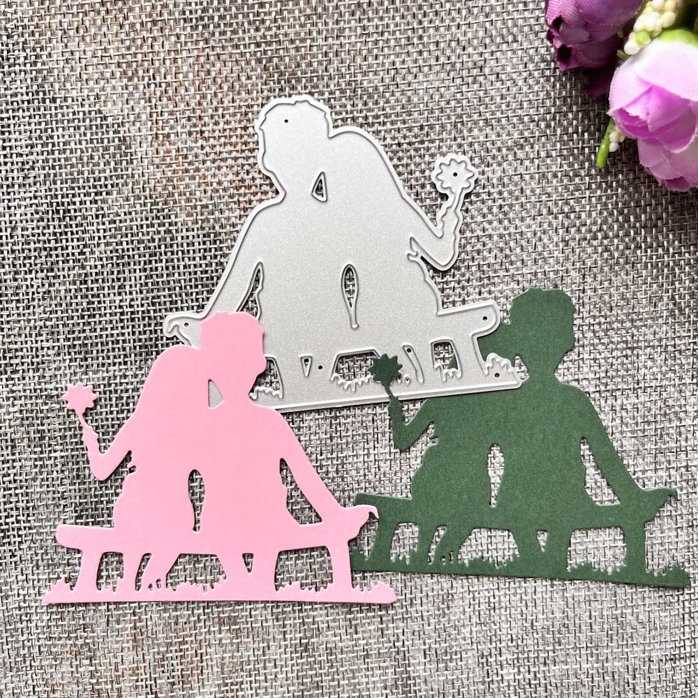 Couple Metal Die Cuts, Cutting Dies for Card Making Clearance, Embossing Dies for Scrapbooking, DIY Album Paper Cards Decoration
