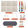 Temlum Punch Needle Coasters Kit, Punch Needle Embroidery Kits for Adults and Beginners - Including Patterns, Tools, Yarns, Hoop, Instruction, Coaster Holder Art Craft Supplies - Landscape view 2
