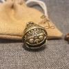 Opexicos 4Pcs Retro Ornament DIY Neckless Pendant Brass Bell Key Chain Pendant Accessories view 2